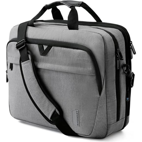 17.3 Inch Laptop Bag,BAGSMART Expandable Briefcase,Computer Bag Men Women,Laptop